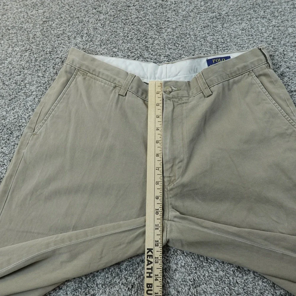 Polo Ralph Lauren Pants Mens 36X26‎ Beige Brown Tan Chino Trouser Golf Classic
